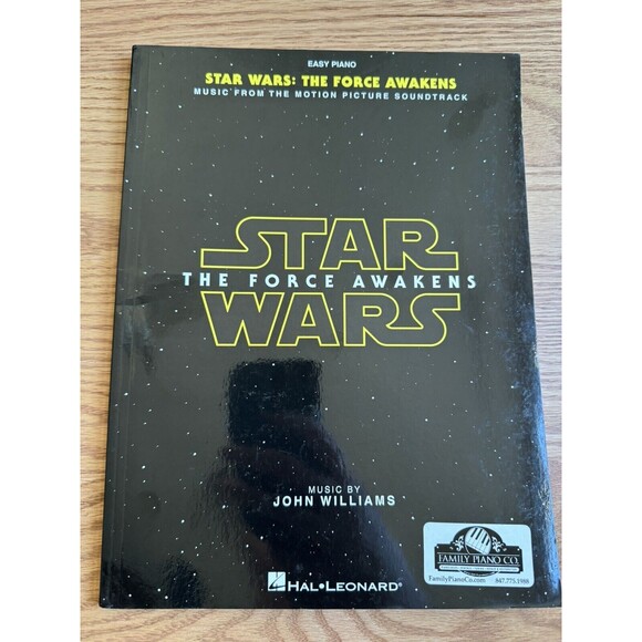 Star Wars The Force Awakens Movie John Williams Book Of Sheet Music Easy Piano - Picture 1 of 4